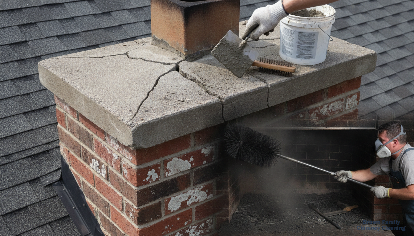 Chimney Crown Repair & Rebuild